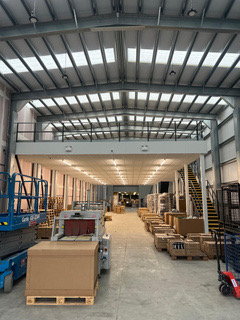 Fitted-out commercial interior
