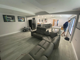 Open-plan lounge interior